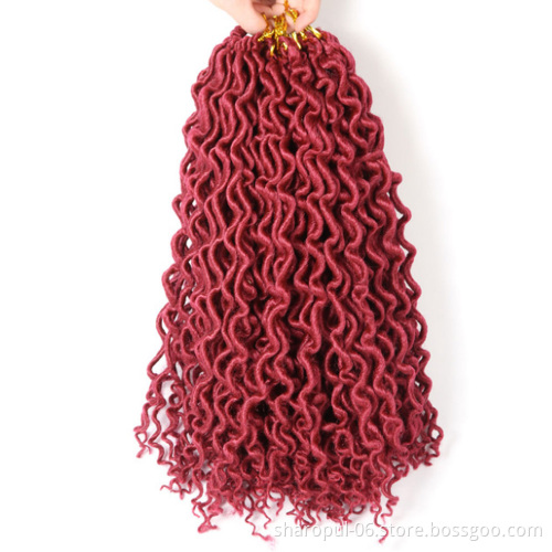 African Extension Jumbo Braiding Braid wave faux locs Synthetic Micro Kinky Twist Hair
